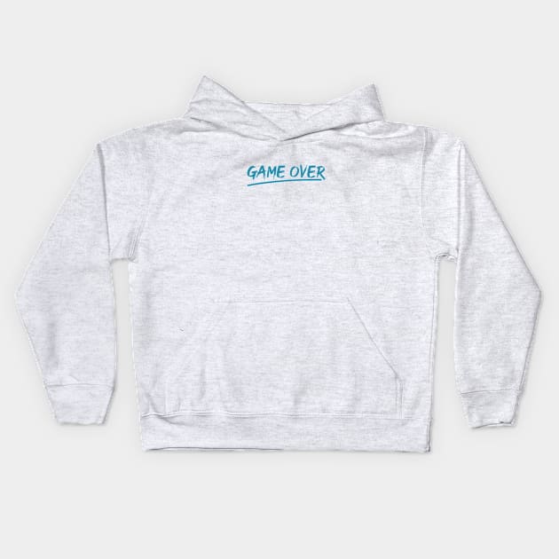 Game Over (White) Kids Hoodie by Fairytale Tees